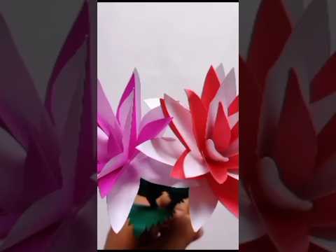 Paper Flowers| #viral #diycrafts #diyflowers #papercraft #paperflowers #short #youtubeshorts