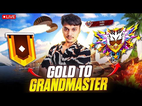 Awm King Is Back😡24 Hour Top 1 Push🔥*Day 10*GrandMaster Live - Garena Free Fire Max  #gwshooter