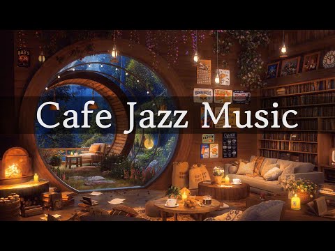 Soft Jazz, the Ambience of a Book Cafe on the Rainy Day #cafemusic #jazzmusic #ambientcoffeeshop