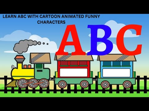 ABC alphabet learning with funny animated cartoon characters.