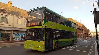 Southern Vectis 1130 (HF58KCJ) Leaving Newport Bus Station On The 63 To Ventnor 18/11/22!