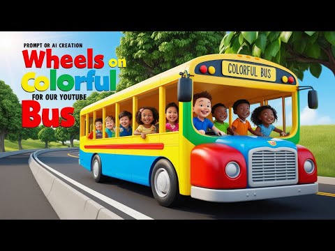 "🎶 The Wheels on the Colorful Bus - Hilarious Nursery Rhymes Adventure for Kids! 🚍✨"