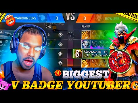 V BADGE वाले भैया Ko Bumb 💥 फेक-फेक Ke Rula Diya ||😂 Biggest Youtuber Angry 😤 On Me||#freefire#viral