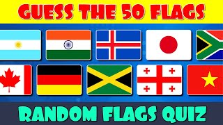 Guess the Flag Quiz | 50 Random Flags