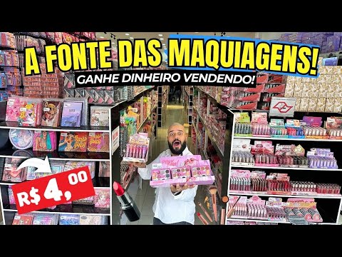 MAQUIAGEM NA 25 de MARÇO R$4 REAIS DESCUBRA O FORNECEDOR MAQUIAGEM LOJA MAQUIAGEM 25 DE MARÇO SP