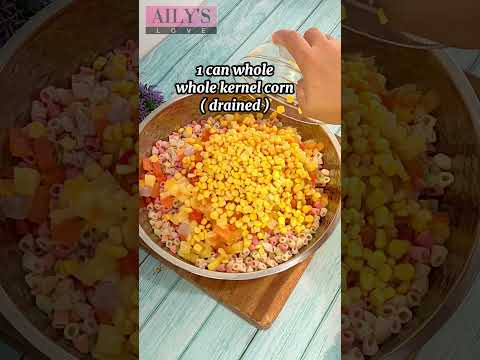 RAINBOW MACARONI SALAD #shorts #short #shortvideo