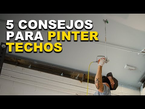 CÓMO pintar techos RÁPIDO y como un PINTOR profesional