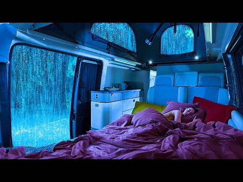 Deep Sleep Ambience: Natural Sounds of Rain & Thunder on Cozy Car Help Sleep Well, Relax, ASMR