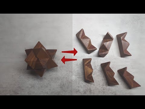 [175] How to solve the wooden star puzzle