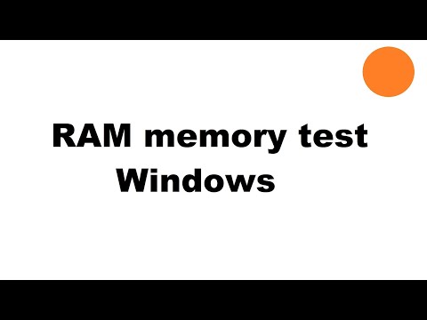 RAM memory test command for Windows