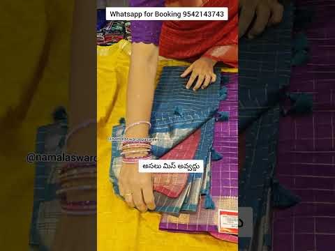 Chanderi soft silk saree || WhatsApp for booking 9542143743 #trending #saree