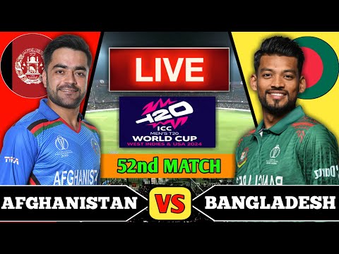 🔴Live: Afghanistan vs Bangladesh T20 WC 2024 Live Cricket Match Today | AFG vs BAN | Live AFG vs BAN