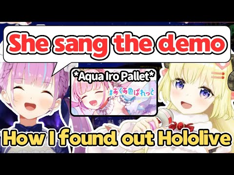 Aqua Reveals That Watame Before Her Debut Sang The Demo of Aqua Iro Palette[Hololive/EngSub/JpSub]