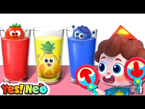 Sink or Float Song | Ten Fruits Song | Learn Numbers | Nursery Rhyme & Kids Song | Yes! Neo