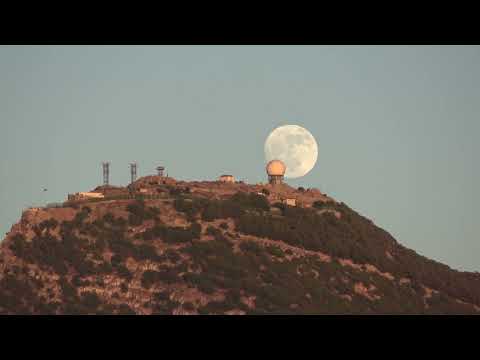 Moon Rise Over Gibraltar, Summer Solstice 2024