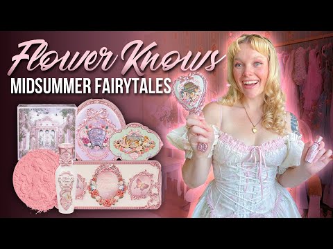 Unboxing & Swatching The Midsummer Fairytales Makeup Collection From Flower Knows 🧚🏼‍♀️ ✨ ~