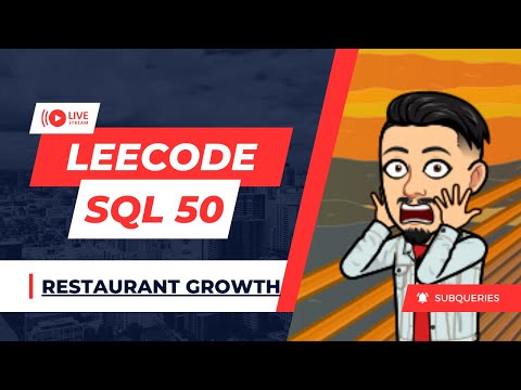 1321  Restaurant Growth | LEETCODE SQL 50 | INTERVIEW SQL QUESTION