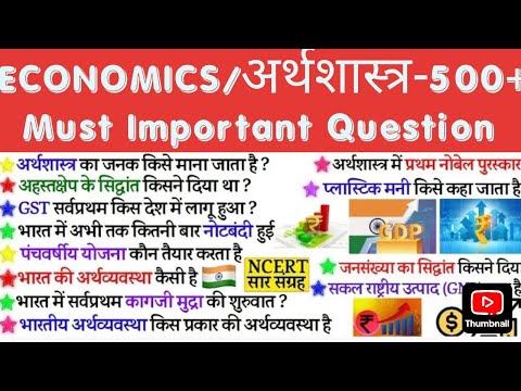 Complete Economy FOR SSC CGL/CHSL| Railway ALP Economics must important Questions For All Govt Exam