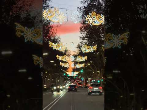 Barcelona 4K Christmas Lights Road Trip #youtubeshorts #shorts #short #christmas #christmaslights