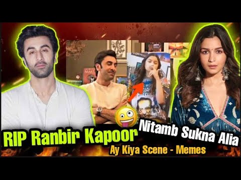 What did Alia Bhatt do in live video !| Ranbir Kapoor  | Alia Bhatt smelled the ass |The Amah Square