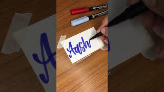 Handlettering Urdu Word in Roman English | How to HandLetter #Shorts #brushlettering #brushmarkers