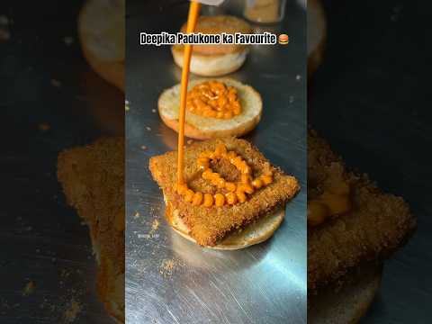 3 करोड़ का दीपिका पादुकोण का healthy Burger 🤯 #viral #comedy #streetfood #foodie #burger #youtube