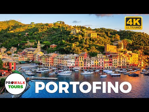 Portofino, Italy Sunrise Walking Tour - 4K60fps with Captions - Prowalk Tours