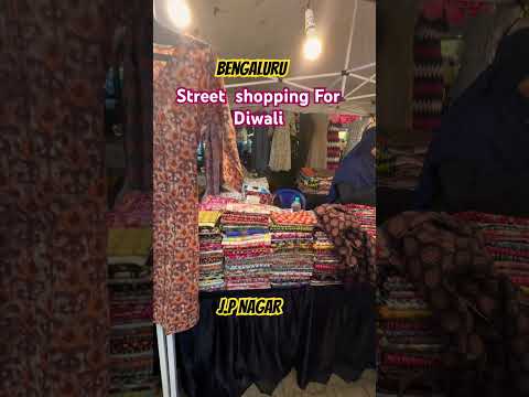 Street Shopping for Diwali in Bangalore.#diwalishopping #banglore#shorts