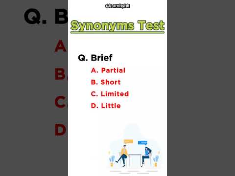 Synonyms Test Grammar Questions #synonyms #grammarquiz #bankpo #sscexam #synonymsforssc