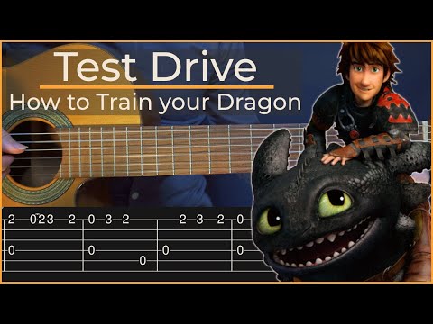 How to Train your Dragon - Test Drive (Simple Guitar Tab)