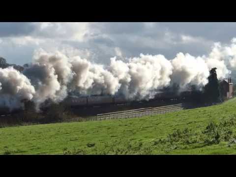 Black 5s at Stokesay - the Christmas Cheshireman