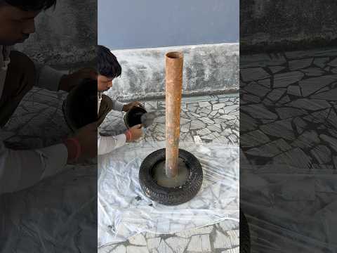 Decorative Table — Recycled Tyre Craft | #short #youtubeshort #reel #viral #trending #diy #tyres