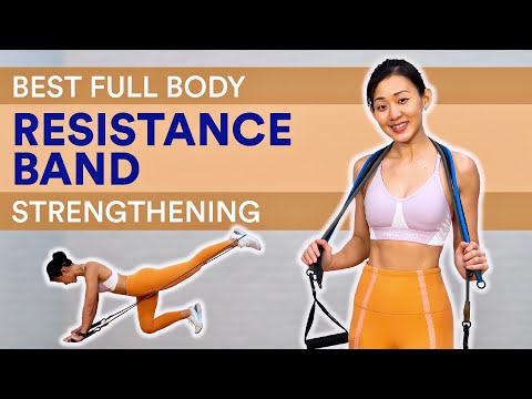 40-Minute Best Full Body Resistance Band Strengthening (Low Impact) | Joanna Soh