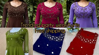 trending party wear kurtis | feeding Kurtis | lavender boutique | online shopping | free shipping