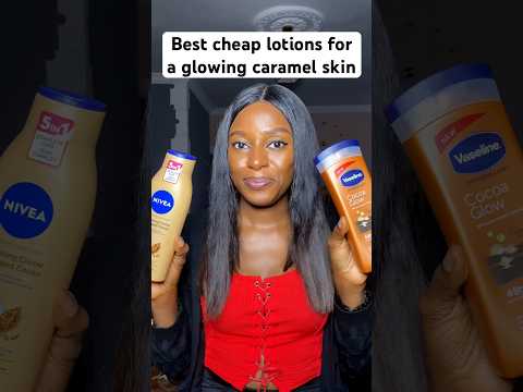 The best affordable body lotions for a glowing caramel skin #glowingskin #caramelskin #viral #shorts