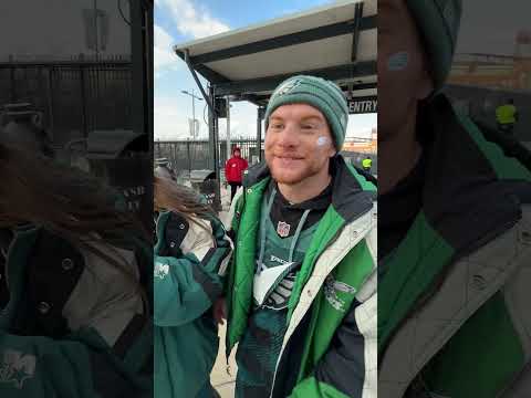 What an 'ice' surprise! Eagles fans receive the gameday experience of a lifetime #shorts