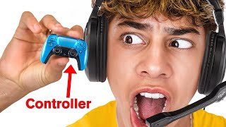 I Played Fortnite on World's SMALLEST Controller!