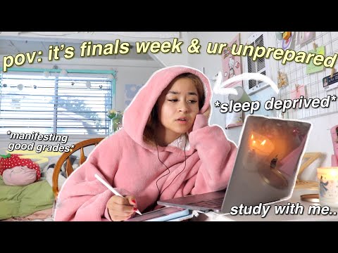 STUDY VLOG | finals week, pulling all nighters, lots of studying, coffee shops, + suffer with me!