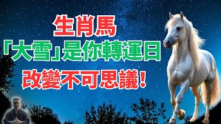 生肖馬，12月6日大雪節氣是你的轉運日！神秘大運突降，你的改變不可思議！是什麼？ #生肖馬2024年運程 #生肖馬2024年運勢 #屬馬人2024年運程 #屬馬人2024年運勢