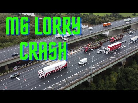 Lorry Falls off Viaduct on M6