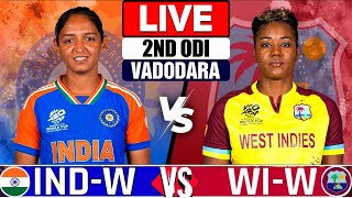 🔴LIve Match India Women vs Westindies Women 2nd Odi | Wi-w vs Ind-w Live Cricket Match | #Indwvswiw