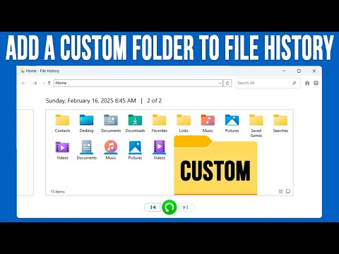 How to Add a Custom Folder to Your Windows File History Backup