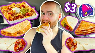 Trying Taco Bell’s NEW $3 Value Menu for 24 HOURS!