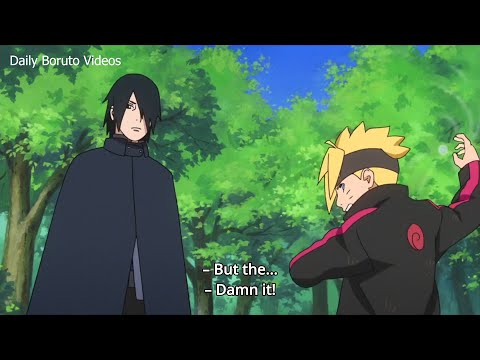 Boruto Creates a New Rasengan in front of Sasuke