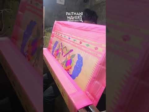 Making of Pure Silk Paithani Sarees #traditional #handloom #silk #saree #design