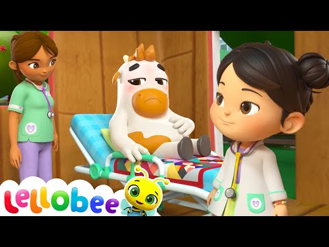 Animal Hospital Heroes! Ella & Sami Save the Day 🚑 | 🌻Lellobee City Farm - Kids Playhouse Song Mix