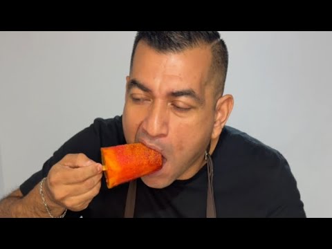 Paletas congeladas de mango 🥭(dinámica para invitarlos a comer)