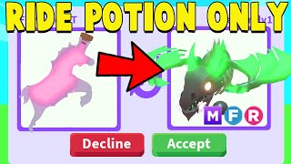 Trading for DREAM PET using RIDE POTION in Adopt Me!