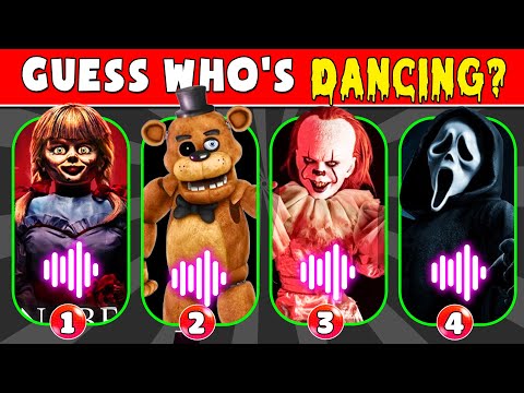 Guess Scary Movie Character By DANCE | Five nights at freddy's FNAF Movie, Ghostface, Pennywise