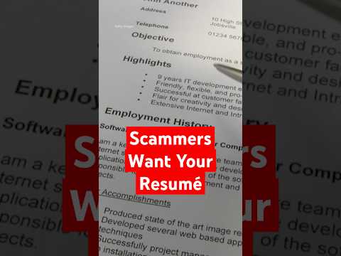 Did you know fake job listings are collecting resumés?